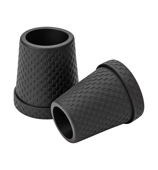 Black Rubber Cane Tip – 16 mm – product view