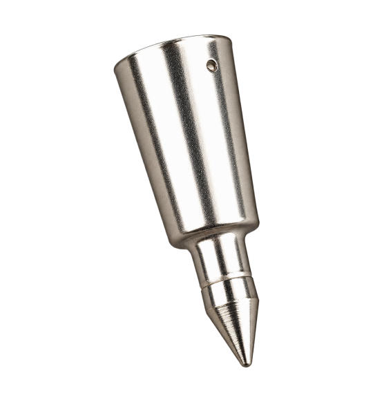 Metal spike tip for wooden cane – product view