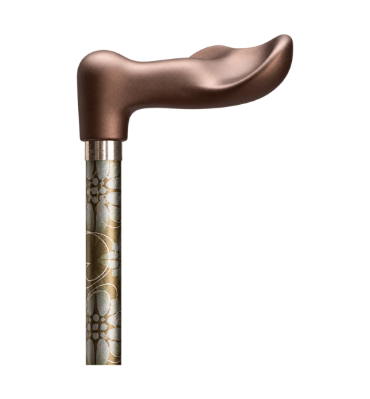 Lilou orthopedic cane – Fischer Soft handle – handle on transparent background