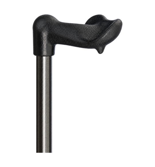 XXL adjustable anatomical cane – Fischer Gastrock – handle on transparent background