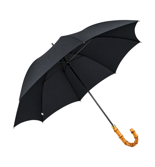 First Umbrella – natural bamboo handle – main view