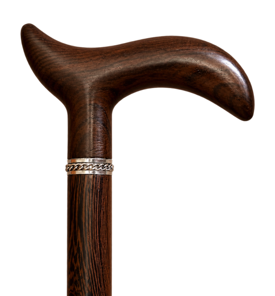 Derby Handle and Wooden Shaft of L’Aristocanne Cane